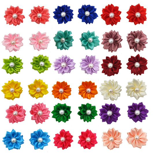 Moño Floral para Mascotas con Perlas y Elástico Decorativo - Image 12