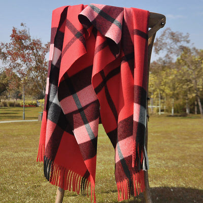 Bufanda Cuadros Mujer Cachemira Premium con Acolchado Térmico - Image 7