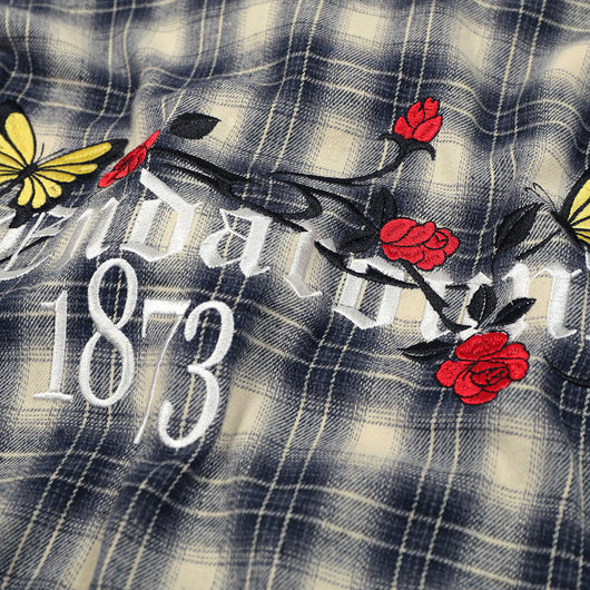 Camisa Cuadriculada Holgada de Manga Larga para Hombre - Image 5
