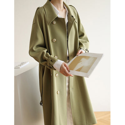 Abrigo Otoñal Midi para Mujer con Largo Sobre la Rodilla - Image 11