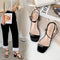 Sandalias Tacón Alto Grueso para Verano - Comodidad Diaria