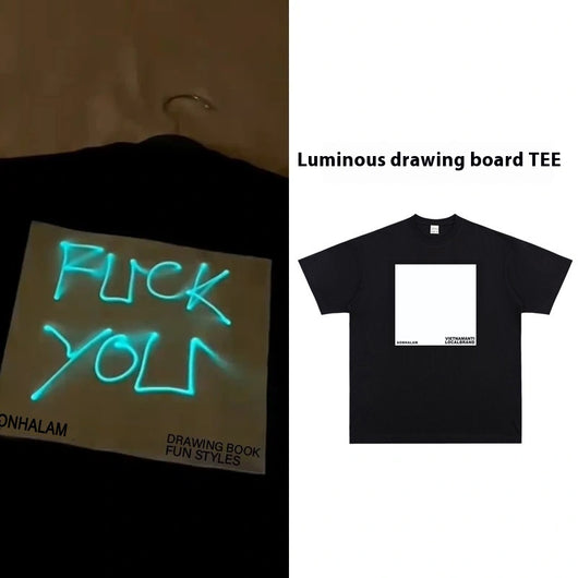 Playera de Algodón Puro con Diseño Luminoso - Unisex Holgada - Image 17