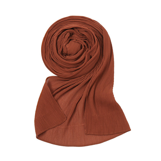 Pañuelo Plisado de Gasa Perlada - Chal Protector Solar para Mujer - Image 21
