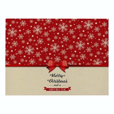 Mantel Individual Serie Navidad Roja - Algodón y Lino - Image 38