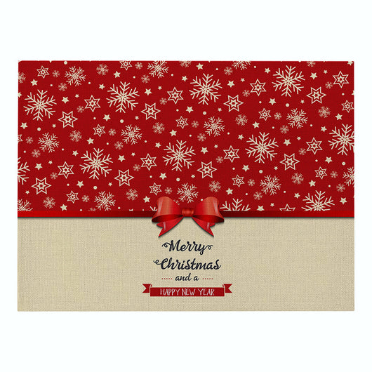 Mantel Individual Serie Navidad Roja - Algodón y Lino - Image 38