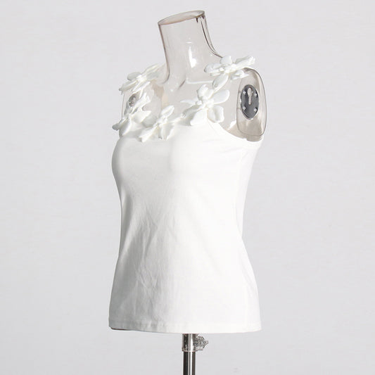 Blusa Elegante para Mujer con Diseño de Flores 3D y Detalles de Costura - Image 2