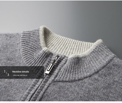 Conjunto de Sweater Tejido con Cuello Semicerrado y Cierre de Cremallera - Image 23