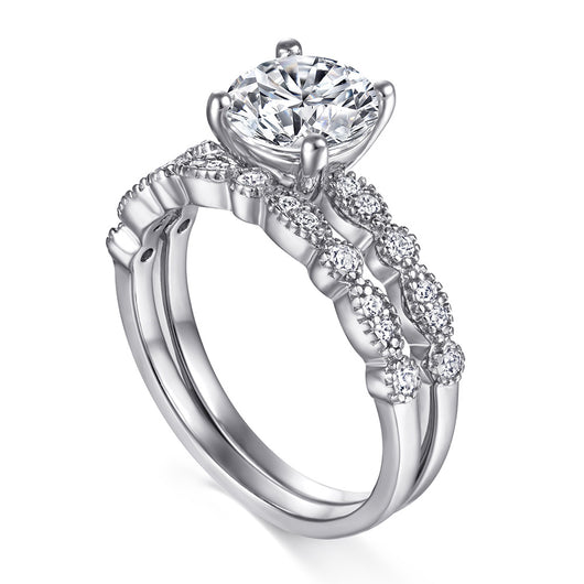 Anillo de Plata 925 con Diamante Simulado Chapado en Oro Rosa - Juego de Anillos de Moda Resistente al Deslustre - Image 18