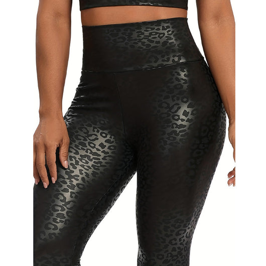 Leggins Deportivos Estampado Leopardo - Yoga y Fitness - Image 5