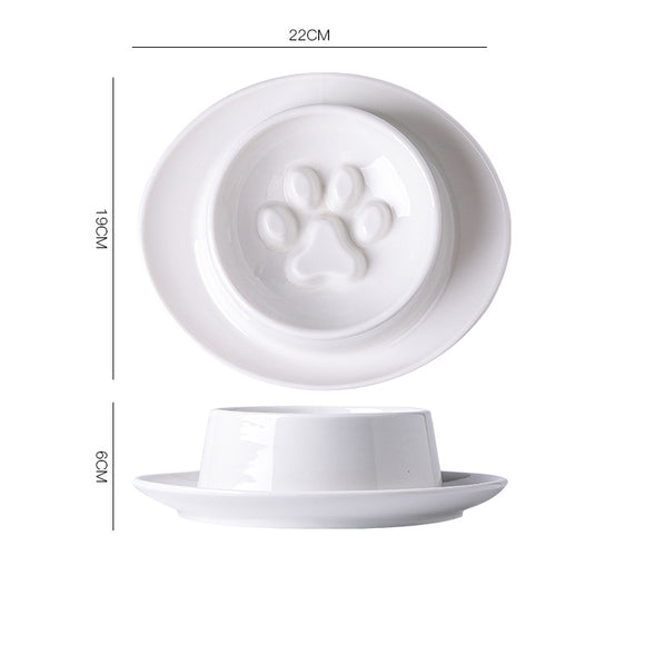 Comedero Lento Antiahogo para Mascotas con Protección Cervical