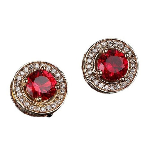 Aretes Hombre Circonita Diamante Completo Cielo Estrellado Redondos - Image 4