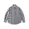 Camisa de Cuadros con Solapa para Hombre - Manga Larga