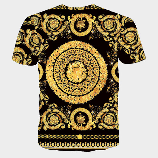 Playera Manga Corta para Hombre con Estampado de Letras a Rayas - Image 16