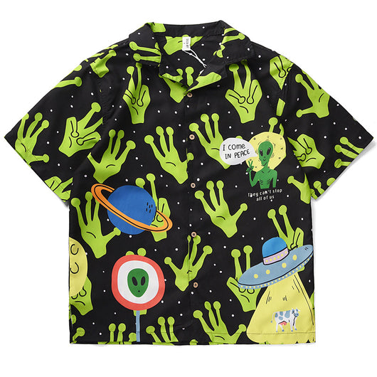 Camiseta Estampada Unisex de Manga Corta para Verano