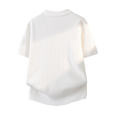 Camisa Casual Slim Fit Cuello Solapa Manga Corta Hombre - Image 4