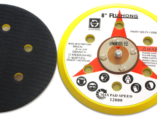 Disco de Pulido Neumatico 6 Pulgadas con Gancho y Bucle Autoadhesivo - Image 10
