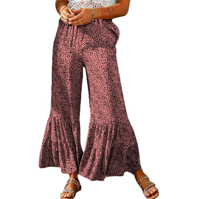 Pantalones Casuales Fruncidos con Cordón Ajustable para Mujer - Image 9
