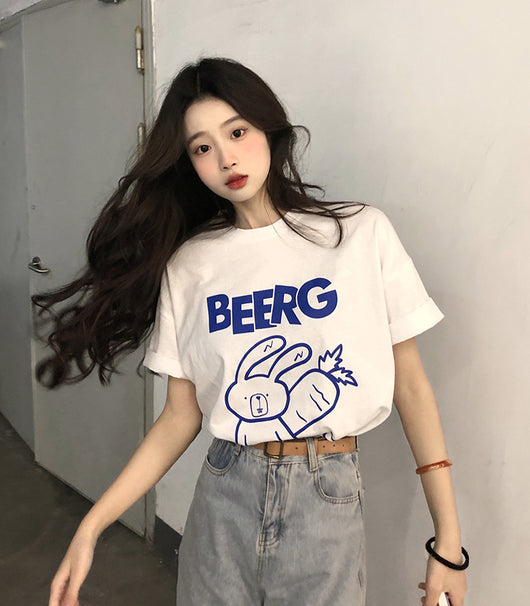Camiseta de Algodón Puro para Mujer - Comodidad de Verano - Image 17