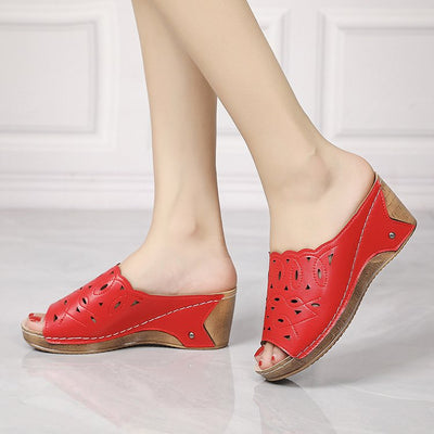 Sandalia Cuña Slip-On con Punta Abierta para Mujer - Image 34