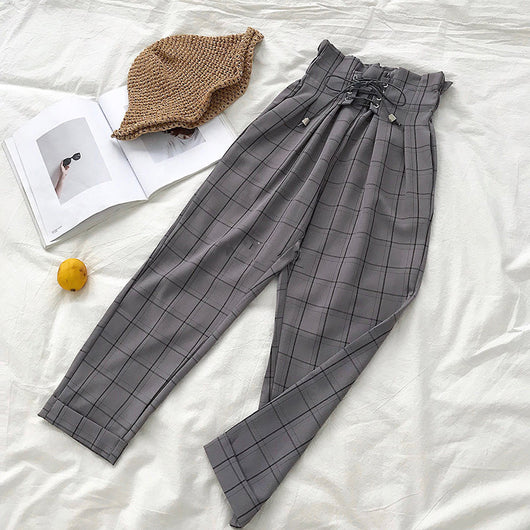 Pantalones Casuales a Cuadros para Primavera - Image 11
