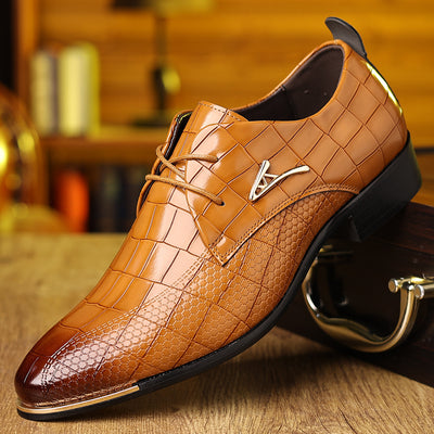Zapatos de Cuero Formal Punta Fina Talla Grande - Calzado Ejecutivo Premium para Hombre - Image 11