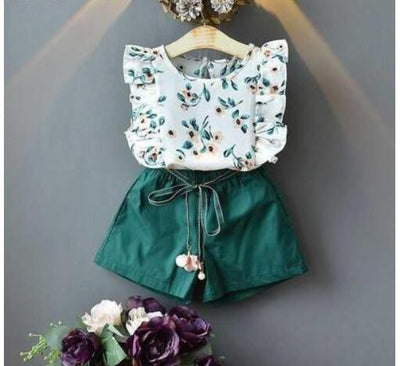 Conjunto Infantil de Verano con Blusa de Moño y Shorts - Image 31