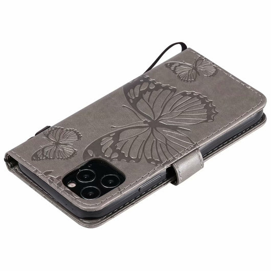 Funda de Cuero para Teléfono con Mariposa Prensada - Image 71