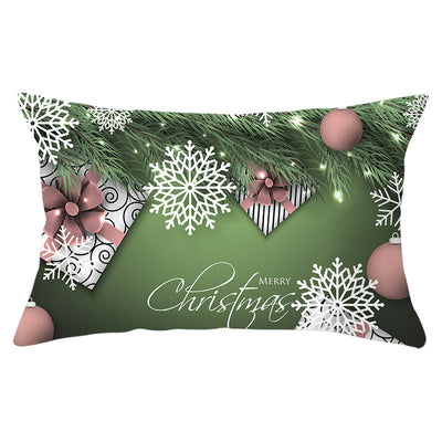 Funda de Almohada Navideña Serie Verde con Estampado Piel de Melocotón - Image 39