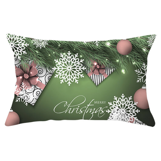 Funda de Almohada Navideña Serie Verde con Estampado Piel de Melocotón - Image 39