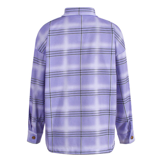 Cardigan Casual de Cuadros con Botones Simples - Image 15