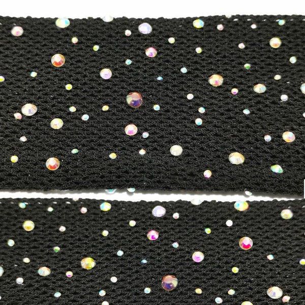 Medias de Malla con Cristales Brillantes y Detalles Incrustados - Image 8