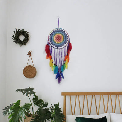 Pompones de Plumas Arcoíris 35cm | Decoración Bohemia Hecha a Mano para Habitaciones Infantiles - Image 11