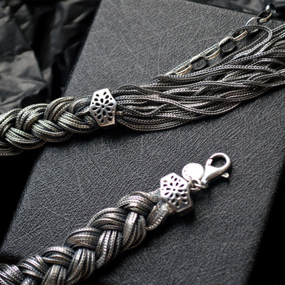 Pulsera de Plata 925 Retorcida con Trenzas para Mujer - Image 3