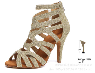 Botas Altas Peep Toe de Diseño Exclusivo para Escenario - Image 12