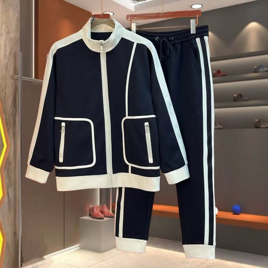 Conjunto Deportivo Hombre: Chaqueta Colorblock Cuello Alto y Pantalón Jogger Slim - Image 6