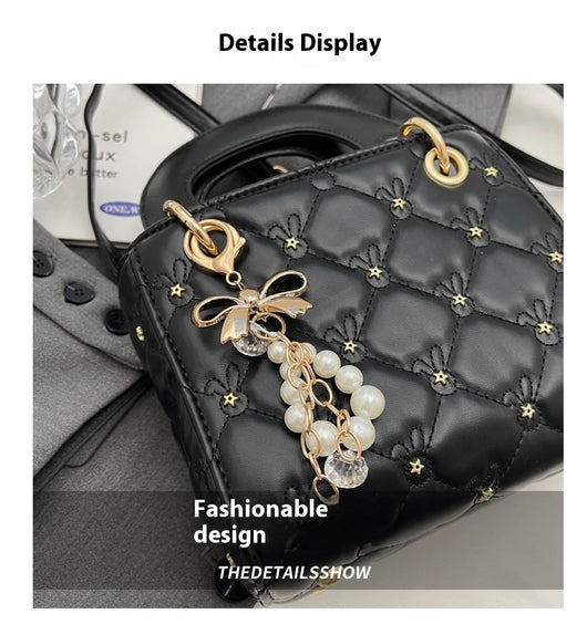 Bolso Bandolera Mujer con Bordado de Diamantes - Cartera de Moda Compacta - Image 16