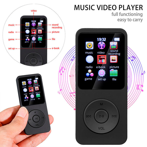 Reproductor MP3 Multifuncional Walkman con Bluetooth y Pantalla Táctil