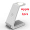 3 White Pieces Apple