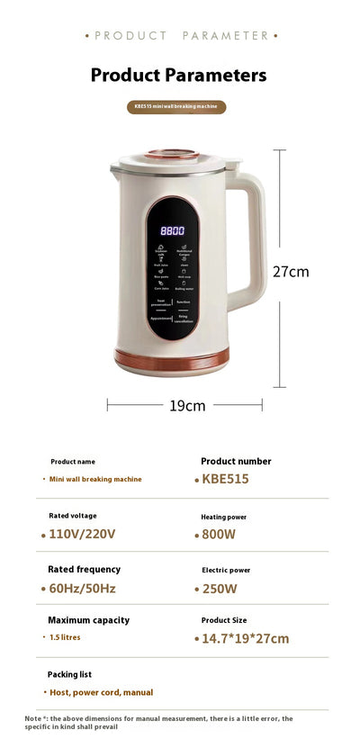 Máquina de Leche de Soja Compacta Multifunción sin Filtro - Image 8