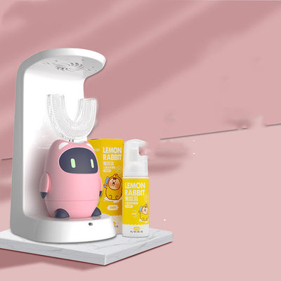 Cepillo de Dientes Eléctrico Infantil en U - Automático Recargable para Niños de 2 a 6 Años
