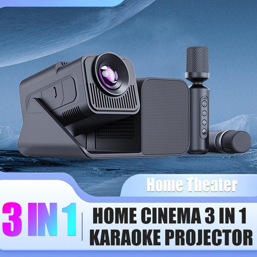 Proyector Karaoke 3 en 1 con Micrófono Inalámbrico - Image 3