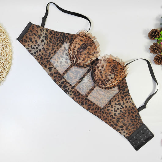 Sostén Tubo Estampado Leopardo con Levantamiento y Ajuste Personalizado - Image 25