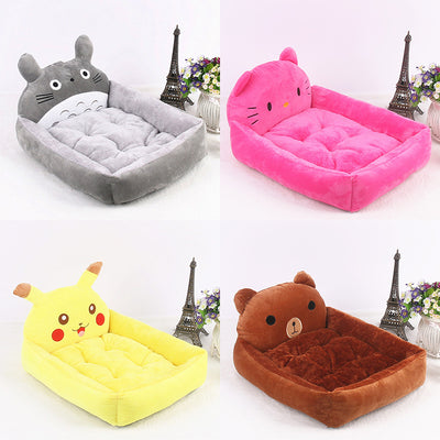 Cama Cálida para Mascotas Pequeños - Sofá Lavable con Diseño Infantil