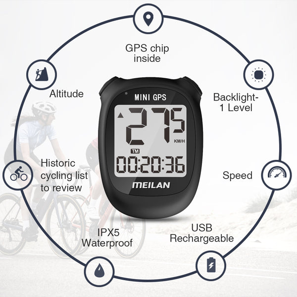 Tabla de Códigos GPS para Bicicleta Resistente al Agua