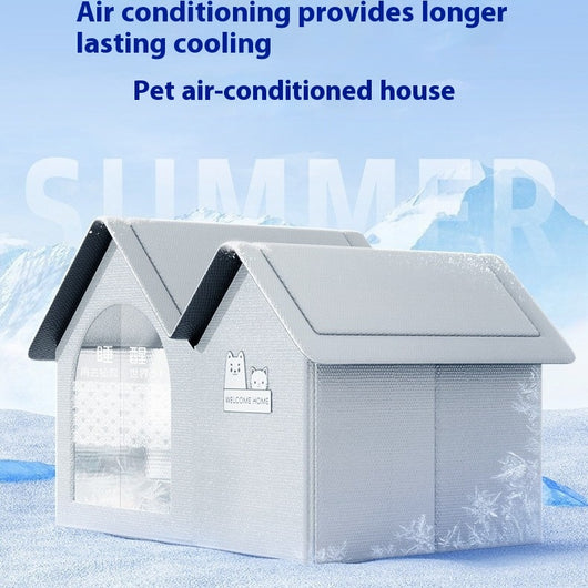 Casa Refrigerada para Gatos con Colchoneta Enfriante de Hielo
