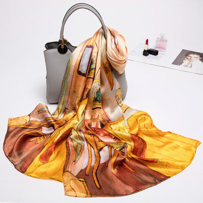 Pañuelo de Seda Versátil para Mamá - Diseño Elegante Multiusos - Image 37