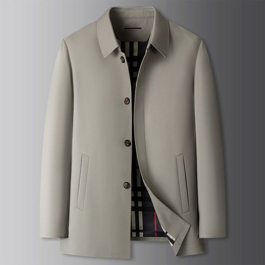 Abrigo Ejecutivo Tipo Trench para Hombre Tallas Grandes - Image 7