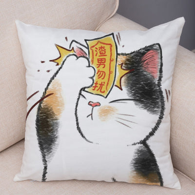 Funda de Almohada de Lino con Estampado Moderno para Sofá y Coche - Image 24