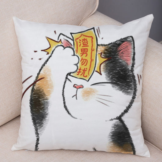 Funda de Almohada de Lino con Estampado Moderno para Sofá y Coche - Image 24