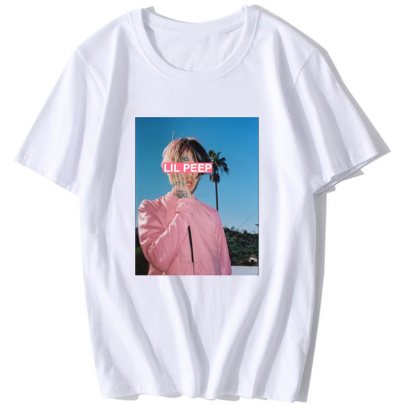 Camiseta Holgada Cuello Redondo Manga Corta para Hombre Talla Grande
